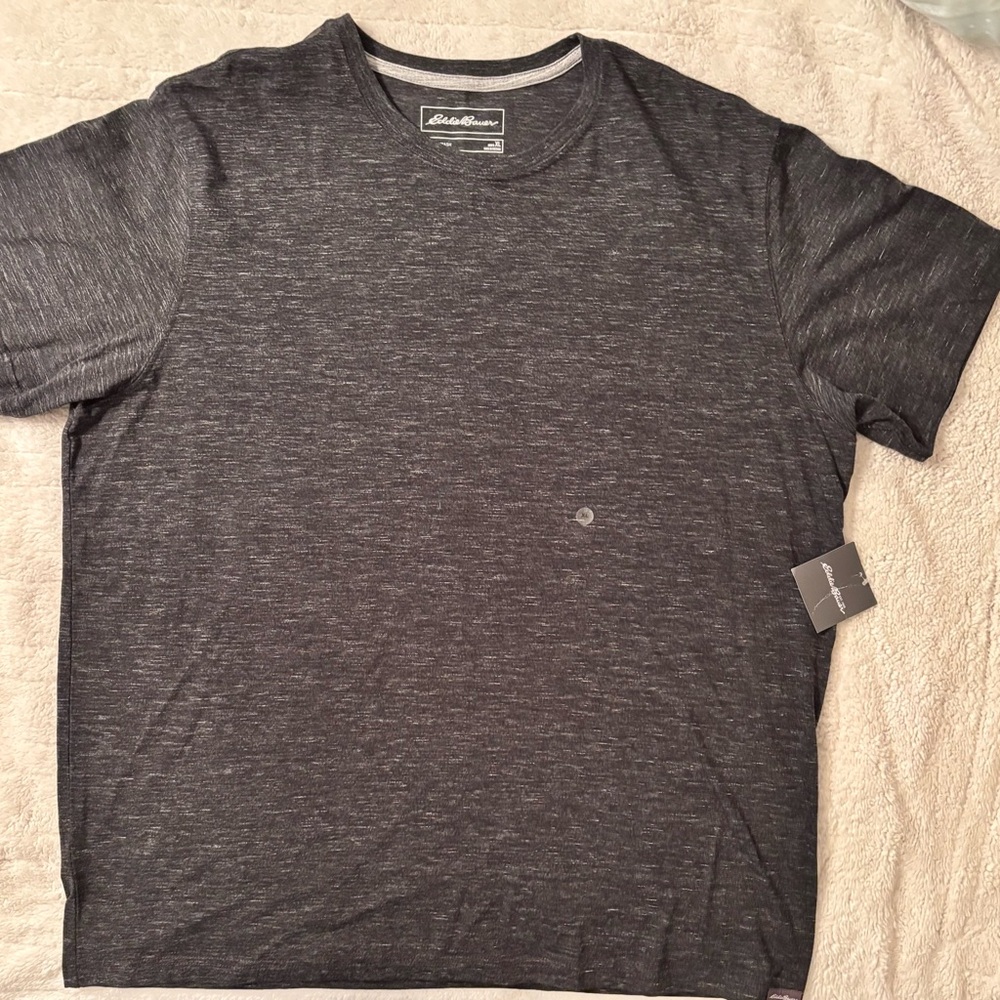 Eddie Bauer Black Heather Short Sleeve Tee